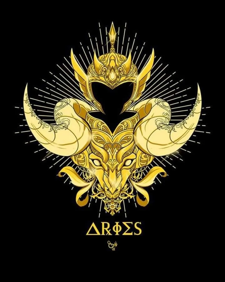 Escudo de Aries en oro